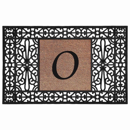 Calloway Mills Monogram Door Mat, Coir, Black, Natural, 30 in W x 48 in L 104103048O